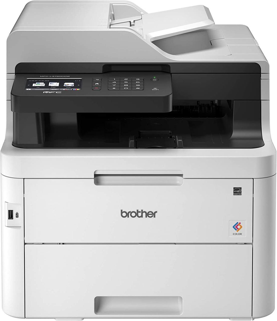 Brother MFC-L3750CDW Digital Color All-in-One Printer, Laser Printer Quality, Wireless /Duplex Printing, Dash Replenishment Ready