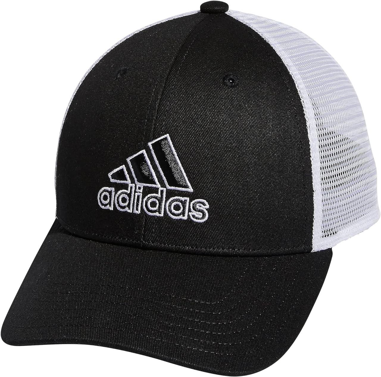 adidas Men's Mesh Back Structured Low Crown Snapback Adjustable Fit Cap