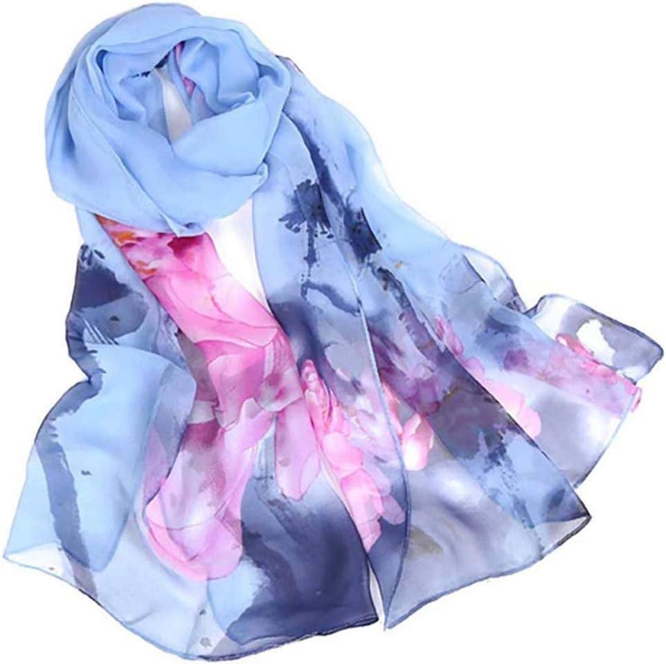 Acotavie Scarfs for Women Lightweight Print Floral Pattern Scarf Shawl Fashion Scarves Sunscreen Shawls