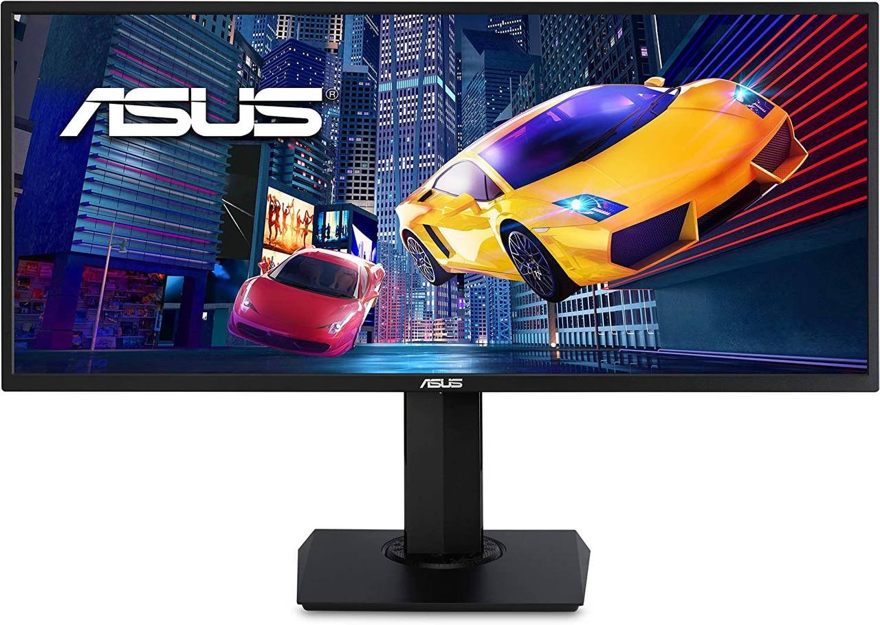 ASUS VP348QGL 34” Ultra-Wide Freesync HDR Gaming Monitor 75Hz 1440P Eye Care DisplayPort HDMI,Black