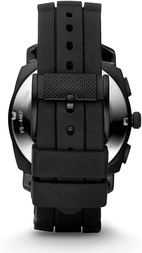 Fossil Men&#39;s Machine Stainless Steel Case Quartz Chronograph Watch