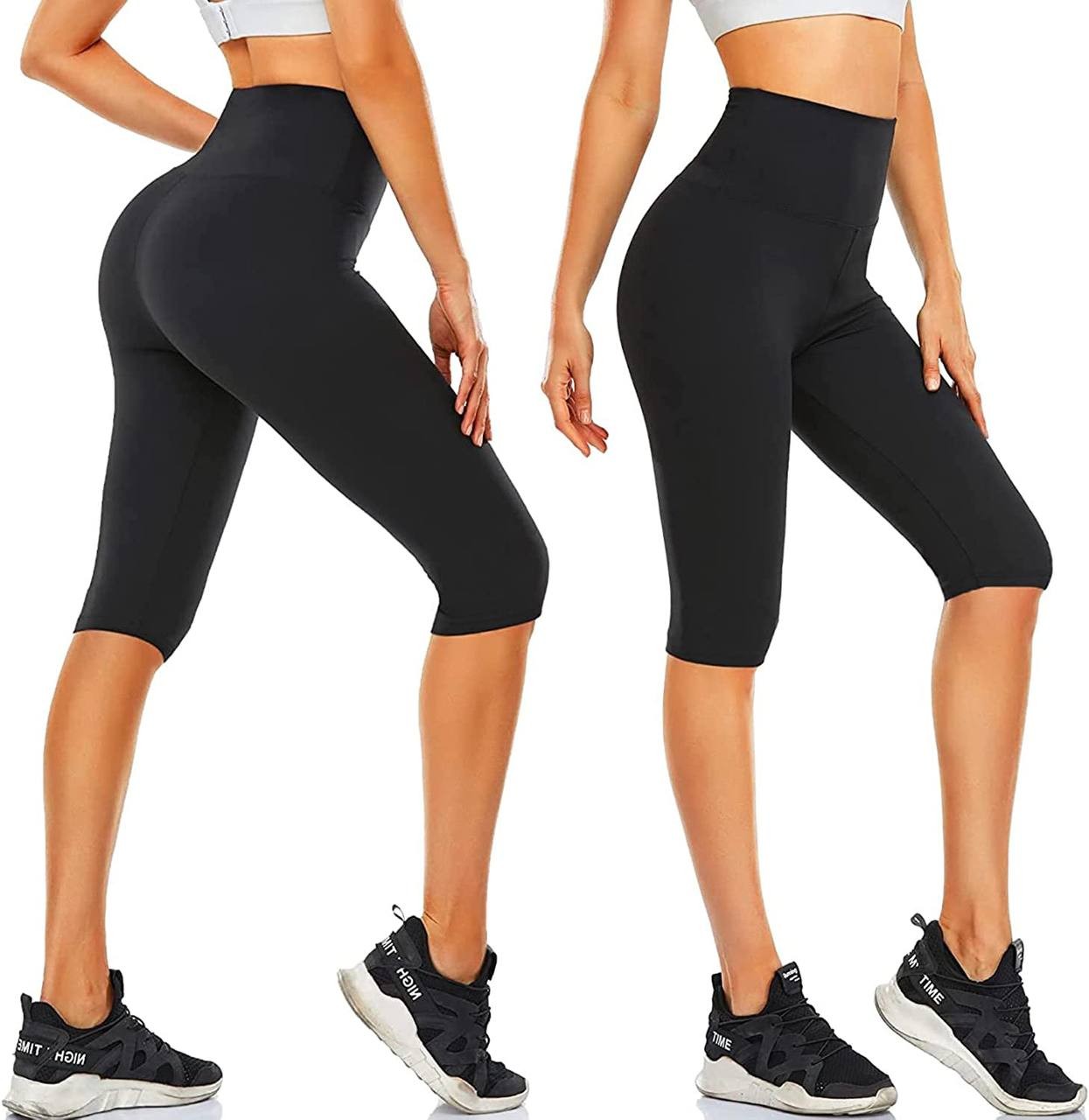 FULLSOFT 3 Pack Leggings for Women Non See Through-Workout High Waisted Tummy Control Running Yoga Pants