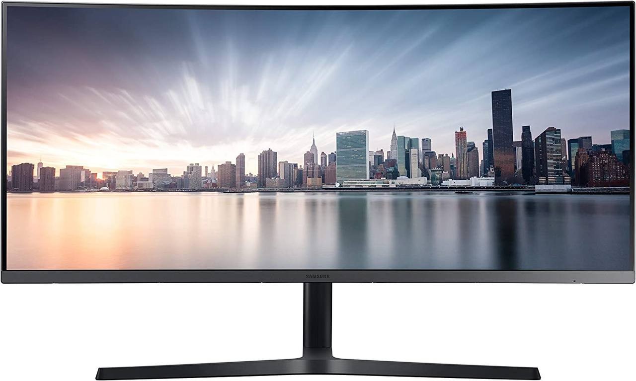 SAMSUNG CH890 Series 34-Inch Ultrawide QHD (3440x1440) Computer Monitor, 100Hz, Curved, HDMI, USB-C, Height Adjustable Stand, 3 Yr WRNTY (LC34H890WGNXGO)