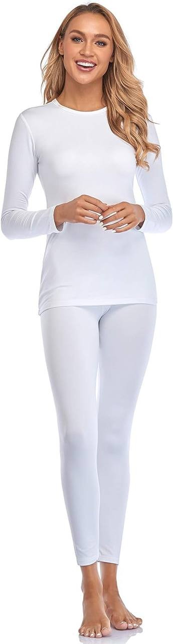 Malist Women's Thermal Underwear Ultra Soft Long Johns Top with Fleece Lined Set
