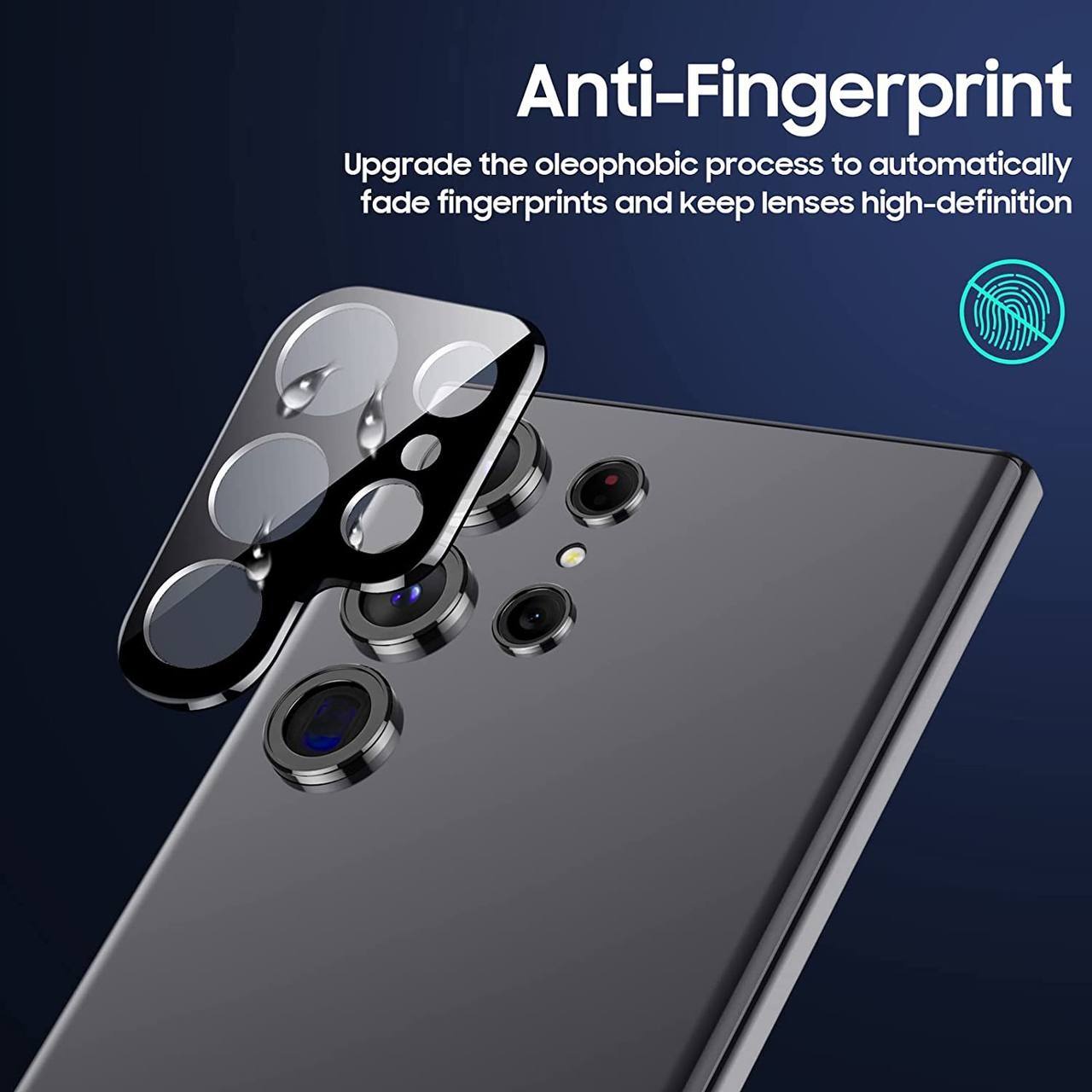 [3+2 Pack] for Galaxy S23 Ultra Screen Protector, 2 Pack Camera Lens Protector [Automatic Bubble Repair] Anti-glare HD Flexible Screen Protector- Fingerprint Quick Unlock for Galaxy S23 Ultra